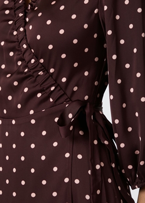 Malinga Dot kjole Wine Neo Noir 